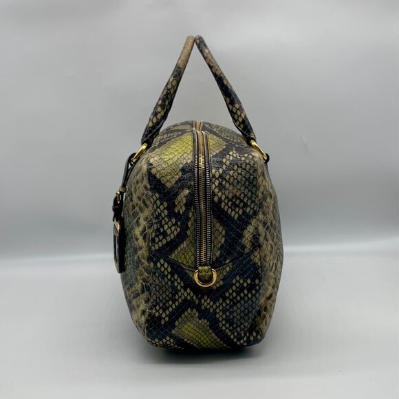 Prada Cervo Lux Printed Snakeskin Leather Tote - Picture 4 of 14